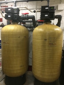 WaterMotiv 600SQR-3 Twin Water Softening System for boiler pre-treatment in a Milford, DE hospital. 